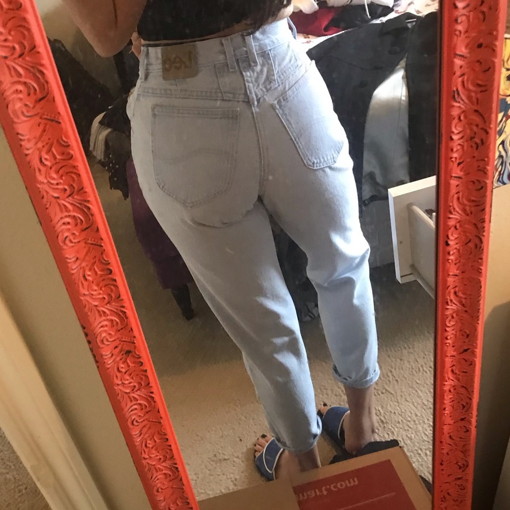 1990s LEE HIGH WAIST SUPER ACID WASH JEANS *RARE*